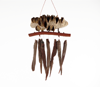 Obsidian Wind Chimes with seed pods